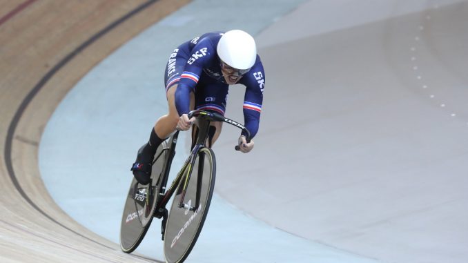 Cchampionnats d'Europe piste 2026 Mathilde Gros sur le kilomètre
