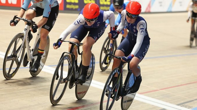 Marion Borras et Victoire Berteau medaille de bronze Américaine (1)-min Championnats d'Europe piste à Zolder Borras et Berteau