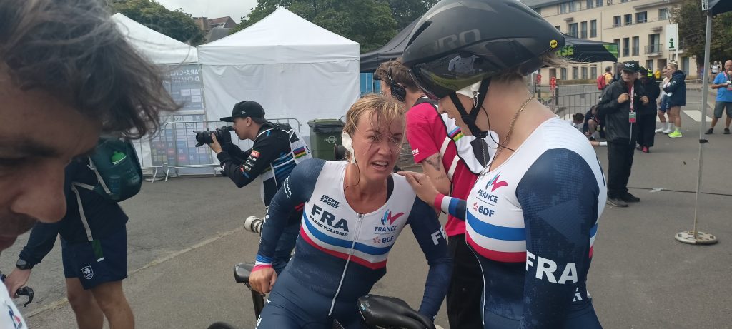Mondiiaux de paracyclisme à Renaix. Anne-Sophie Centis