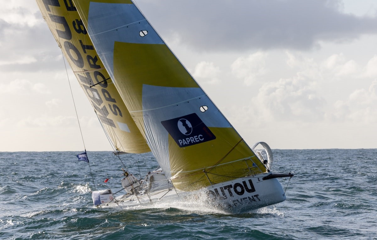 Solitaire du Figaro Arthur Meurisse au départ de l'édition 2026