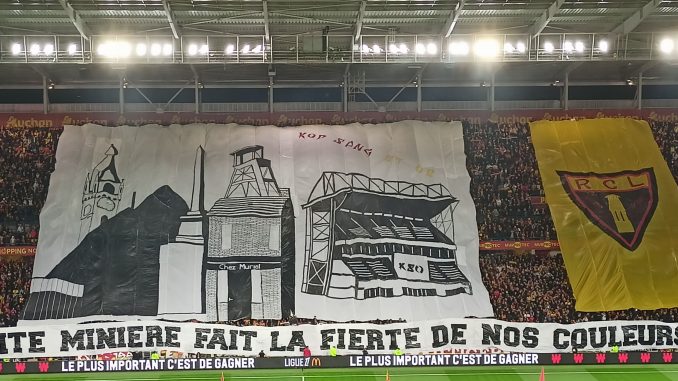 Football Lens-Marseille tifo