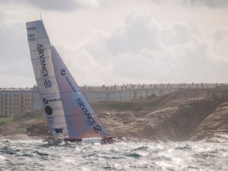 Transat Café l'Or départ Class40 La Corogne