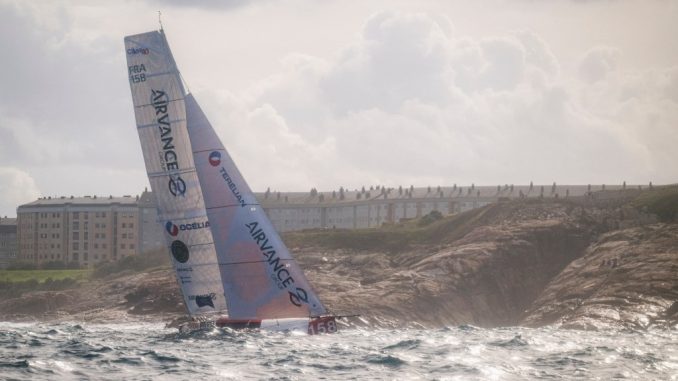 Transat Café l'Or départ Class40 La Corogne