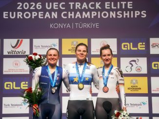 Championnats d'Europe piste Konya podium Berteau élimination