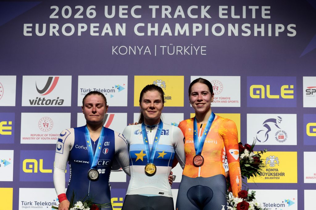 Konya piste Europe course aux points Victoire Berteau