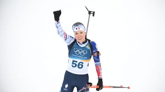 JO d'hiver 2026 biathlon sprint femmes Océane Michelon