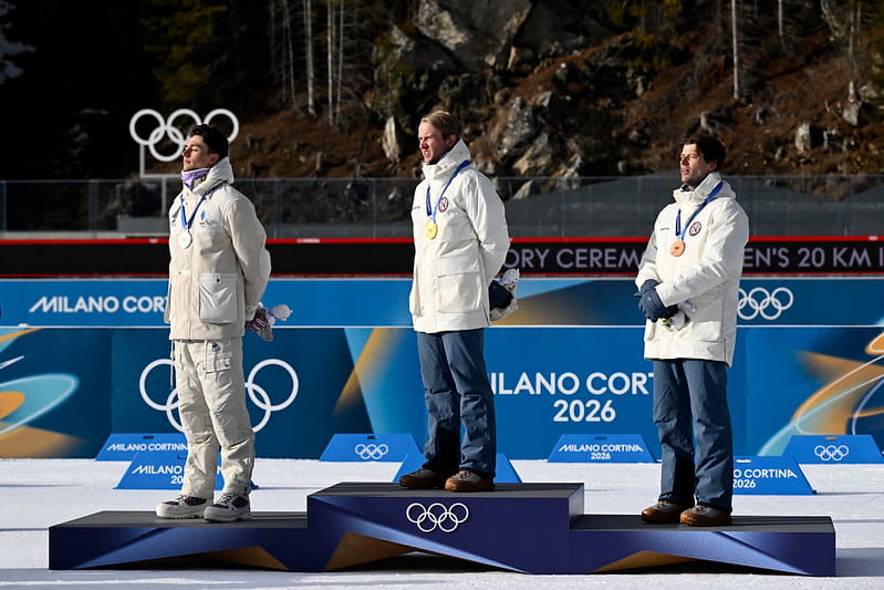 JO d'hiver 2026 Biathlon podium de l'individuelle