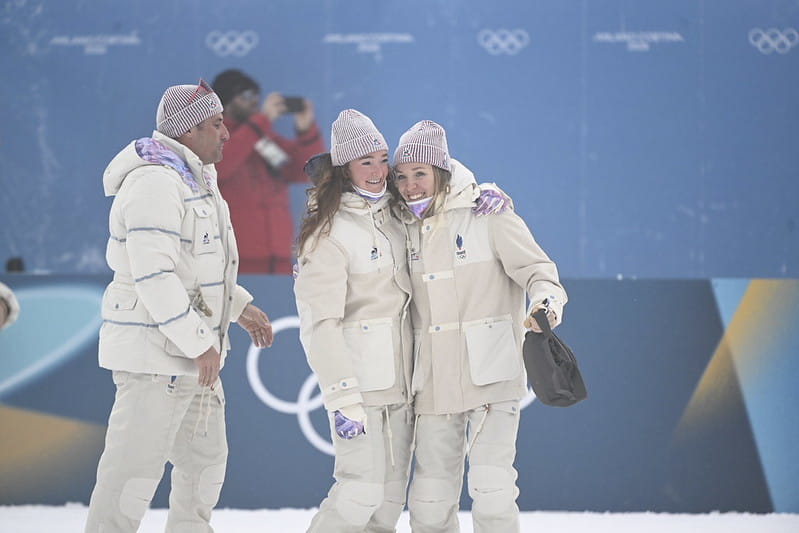 JO d'hiver 2026 biathlon sprint F Jeanmonnot et Michelon