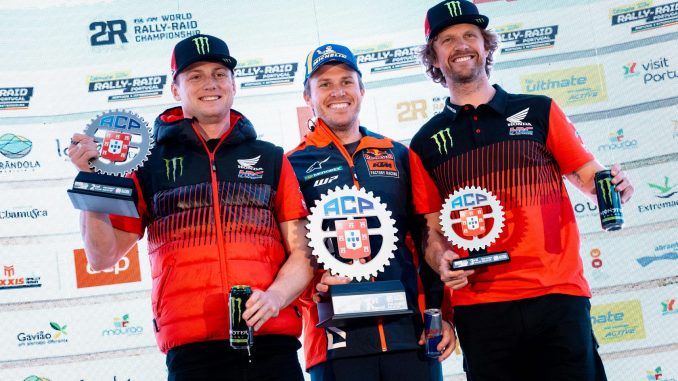 Rallye-raid du Portugal podium moto Van Beveren