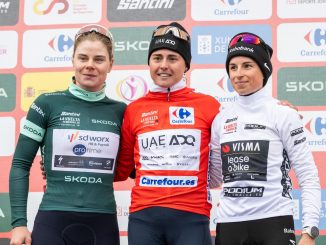 Vuelta féminine 2026 podium avec Marion Bunel