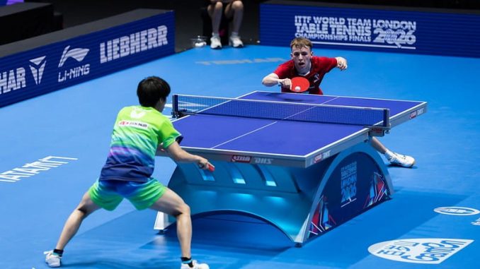 Tennis de table Flavien Coton face au Japon