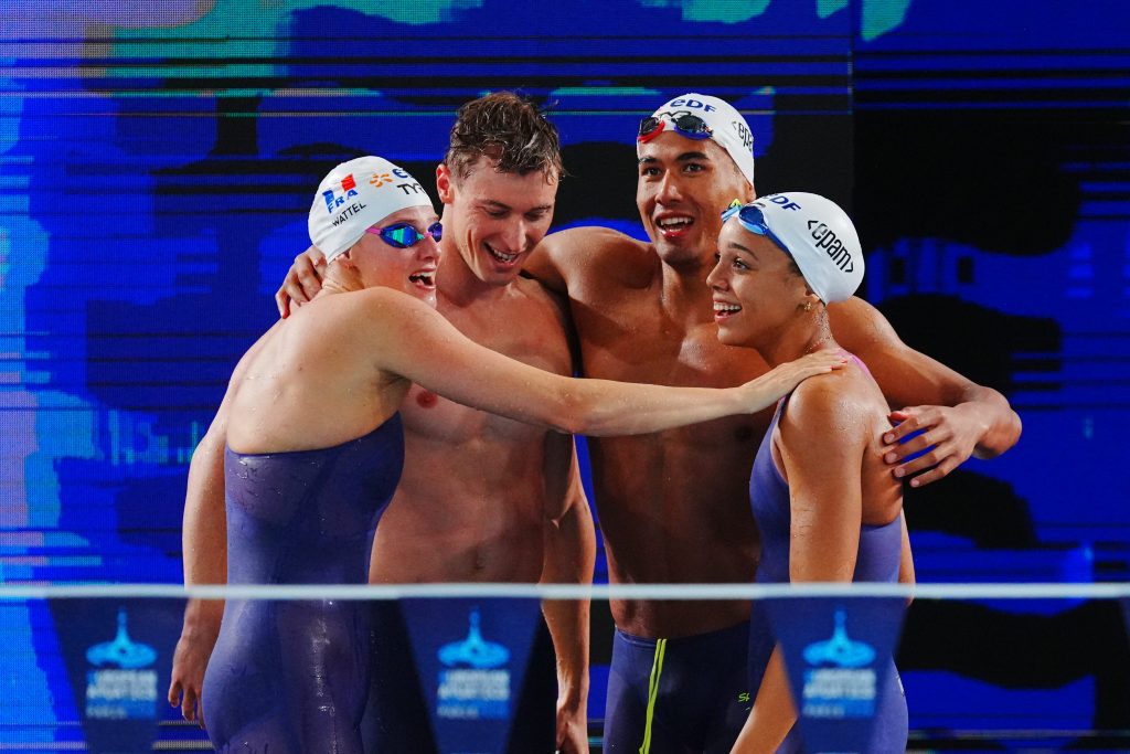 Natation Paris 2026 relais mixte